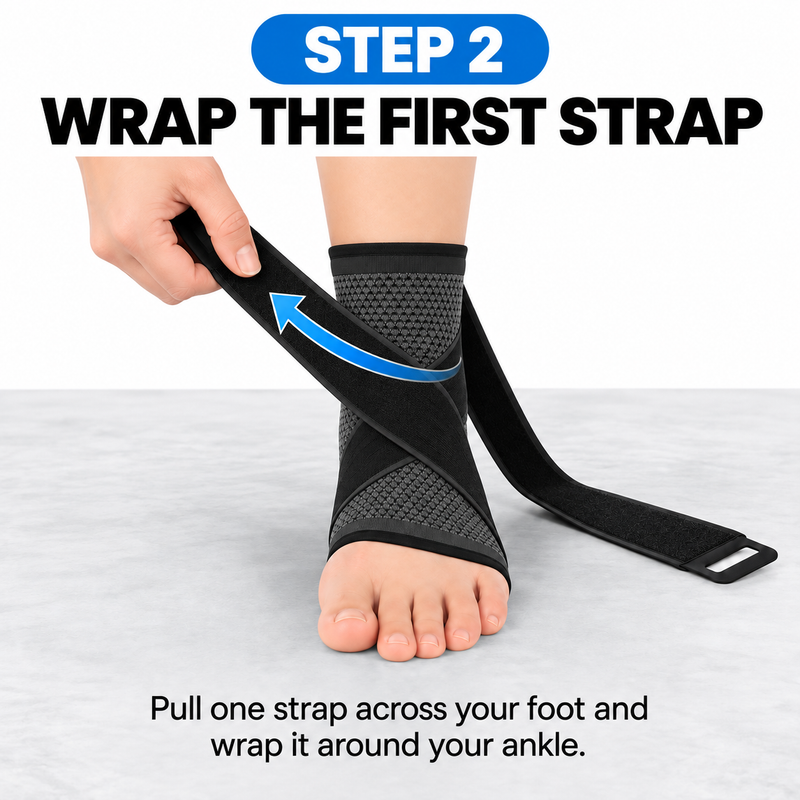 Step 2: wrap the first strap